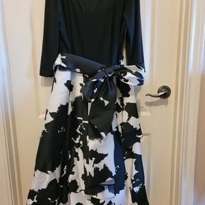 Black with floral dress...high low....